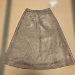 【未使用品•タグ付き】INDIVI スウェード調台形スカート