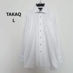 TAKAQ タカキュー　ノーアイロン　L82 ワイシャツ　ホワイト　長袖のサムネイル