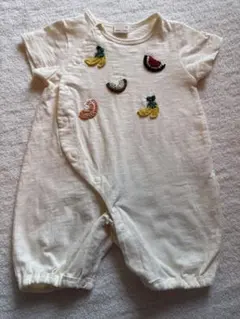 プティマイン フルーツ編みモチーフ2WAYオール 50-70cm