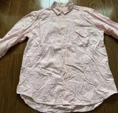 ジャーナルスタンダード コットン ボタンダウン 七分袖シャツ メンズLサイズ