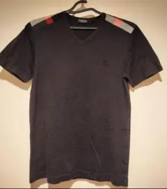 BLACK LABEL　ブラックレーベル　Ｔシャツ　肩にチェック柄のサムネイル