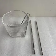 ガラス製 アイスペール マドラー トング セット