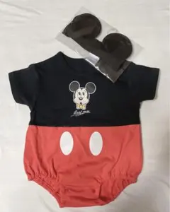 ミッキーロンパース＊ヘアバンド付