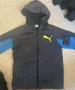 Puma フルジップジャージ 140~ 黒/青