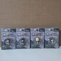 進撃の巨人 3Dバッジ フィギュア エレン ミカサ アルミン　リヴァイ