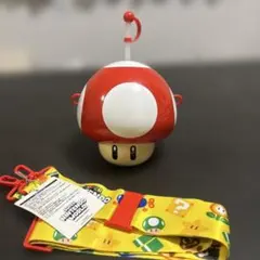 USJ限定 ドリンクボトル ストラップ付き スーパーマリオ スーパーキノコ