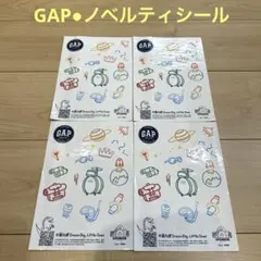 新品未使用●海外GAPノベルティ ロゴシール4枚セット 非売品レア