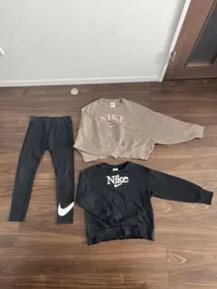 Nike トレーナー .レギンス3点セット ジュニアMサイズ