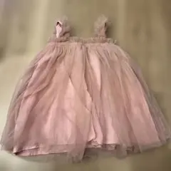 ピンク　フリルワンピース 80cm