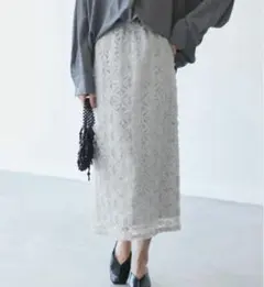 フラワーチュールレースアイラインスカート ロペピクニック 36サイズ