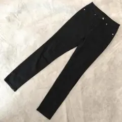 GU ハイウエストスキニーパンツ ブラック W64 サイズM 着回し力抜群