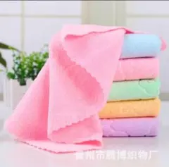 【5色10枚セット】フェイスタオル まとめ売り　マイクロファイバー　カラバリ