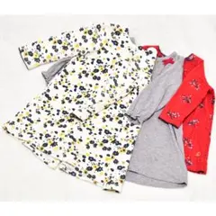 【3枚セット】プチバトー ワンピース 1〜2歳