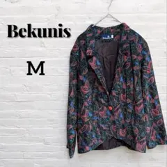 一点もの‼︎Bekunis 【M】花柄 テーラードジャケット