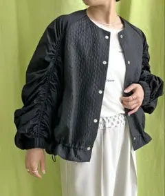 LHELBIEレルビエ シャーリングスリーブブルゾンのサムネイル