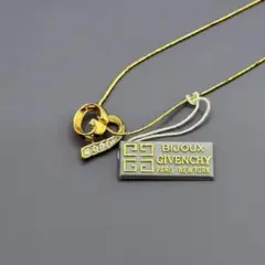 Givenchy Rhinestone G Logo Necklace