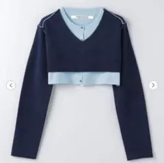 ＜PERVERZE＞TWIN LAYERED KNIT PULLOVER/ニットのサムネイル