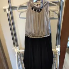 パーティードレス グレーと黒のグラデーション