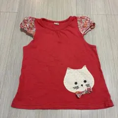 petit main 猫モチーフ Tシャツ 120cmのサムネイル