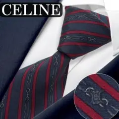 CELINE ネクタイ　マカダム　セリーヌ　ヴィンテージ　トリオンフ