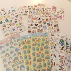 サンリオ　キティ　ハンギョドン　サム　シール　まとめ売り　ぷっくりシール