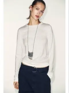 ZARA ダブルコントラストtシャツ