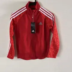 adidas レッド ジップアップジャケット