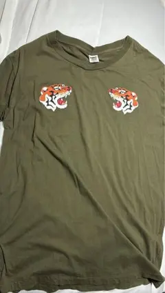 RNA Tシャツ カーキ タイガープリント