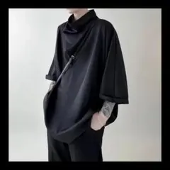 ブラック オーバーサイズ ハイネックセット