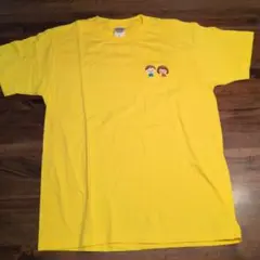 ワンポイント刺繍 Tシャツ イエロー Sサイズ