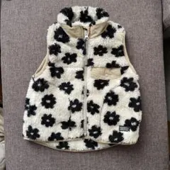 BREEZE フリース　ベスト　花柄　90