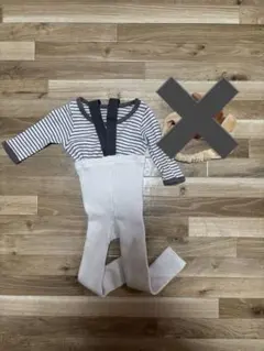 サスペンダー付きパンツ　クリスマス レギンス