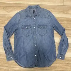 GAP デニムシャツ Sサイズ ライトブルー