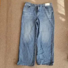 UNIQLO ワイドストレートジーンズ 34インチ　　　大きいサイズ