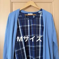五分袖ブラウス　カーディガン2点セット