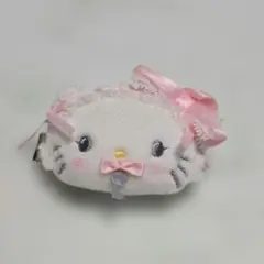 サンリオ シークレットヘアクリップ ホワイトフリル チャーミーキティ