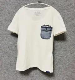 LOCAL MOTION レディース 半袖Tシャツ デニムポケットのサムネイル