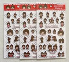 【新品未開封】セリア モンチッチ ぷくっとシール 3点セット