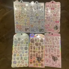 ボンボンドロップシール＆うるちゅる＆COTTONPUFFY 【6枚セット】