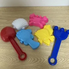 カラフル砂遊びおもちゃ6個セット