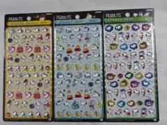 【正規品】PEANUTS スヌーピー ボンボンドロップシール ミニ　3枚セット