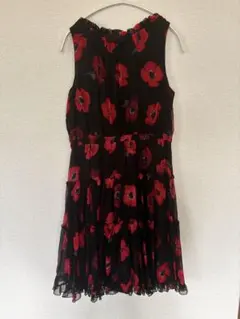 kate spade ノースリーブ ワンピース 花柄 フリル
