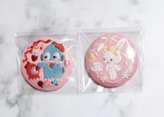 ハンギョドン、ウィッシュミーメル　刺繍缶バッジ