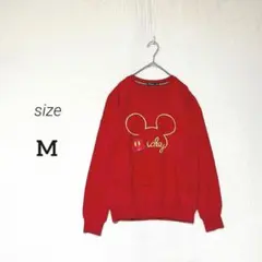 【パーク映え✨】ミッキー ロゴデザイン スウェット トレーナー ディズニーコーデ