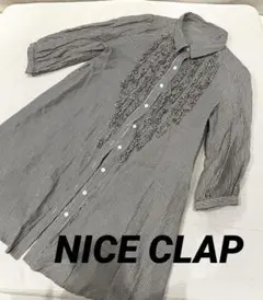 新品未使用✨NICE CLAP ナイスクラップ　上品シャツ　ブラウス　フリル