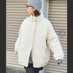 【値下げ】Auntie Rosa オーバーサイズ ダウンジャケット アイボリー