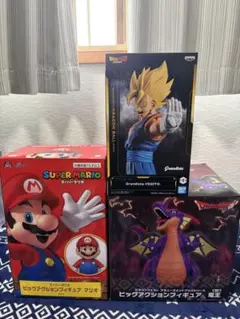 【新品未開封3点セット】 ベジット＆スーパーマリオ＆竜王 フィギュア