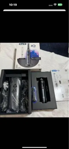 最終値ブラウンオーラルB電動歯ブラシiO9 ブラック新しいバッテリー付き_要交換