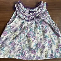 ♡ANNA SUIミニ♡襟フリル花柄ブラウス　プチバトー　メゾピアノ　ラルフ