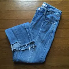 UNE MANSION ダメージ　裾ダメージ　デニム